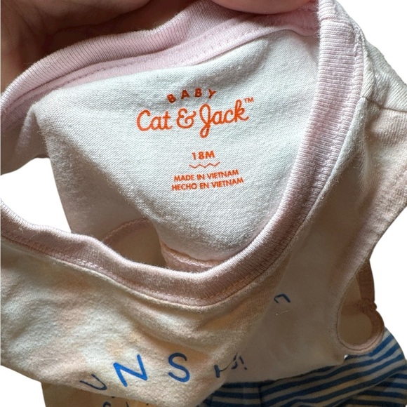 Cat & Jack Baby Girl Two Piece Set Tank and Shorts Size 18 Months Summer - Picture 9 of 10
